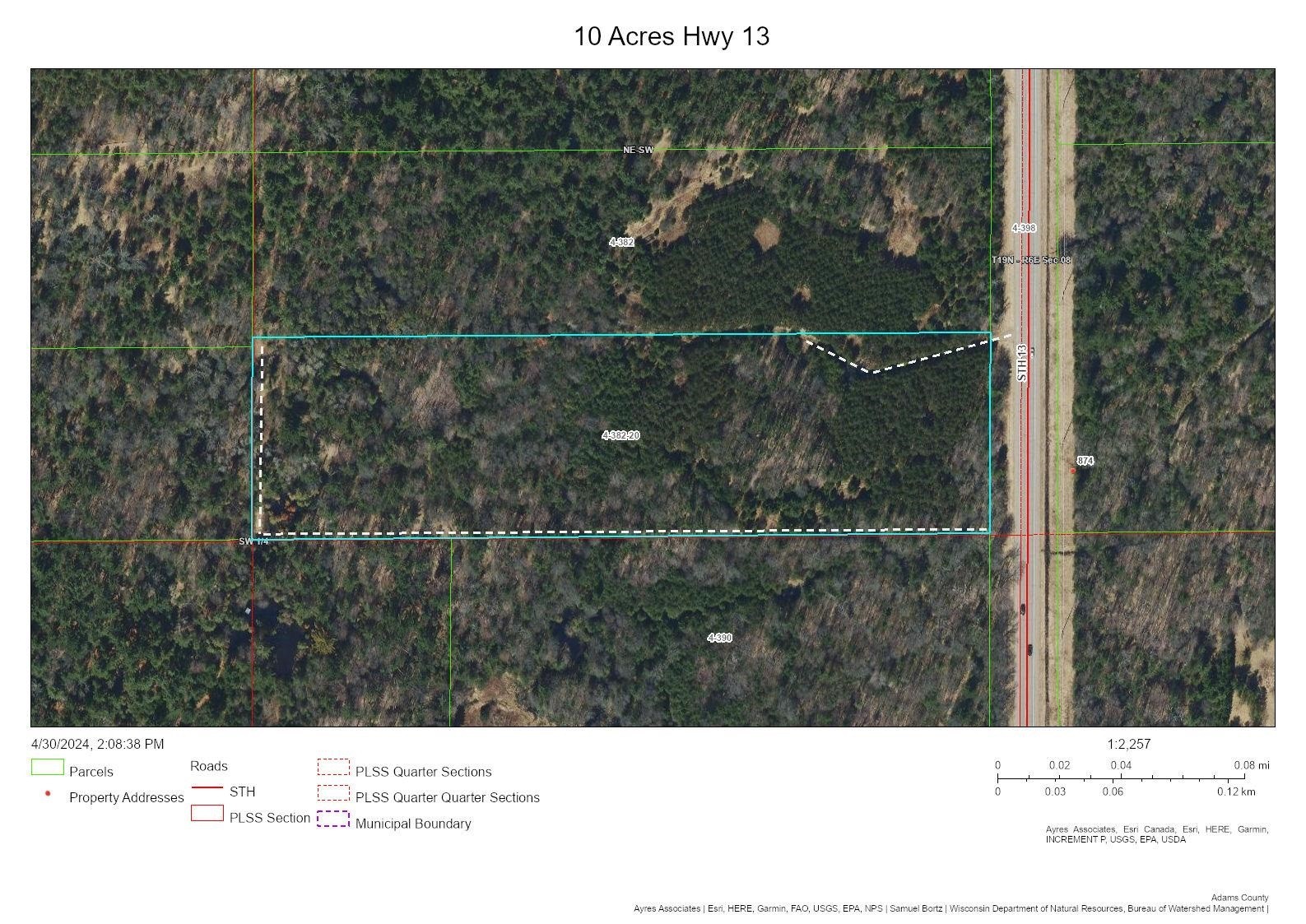 29. 10 Acres State Highway 13