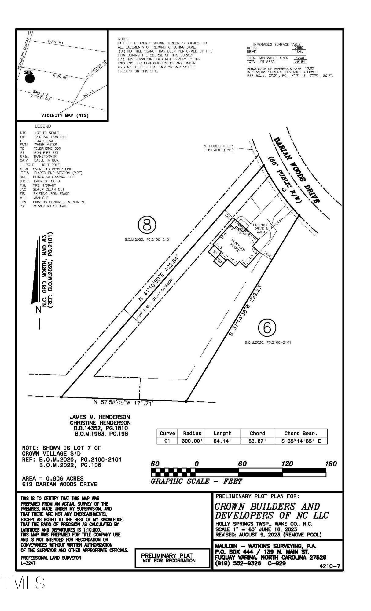 5. 613 Darian Woods Drive, Holly Springs Nc 27540