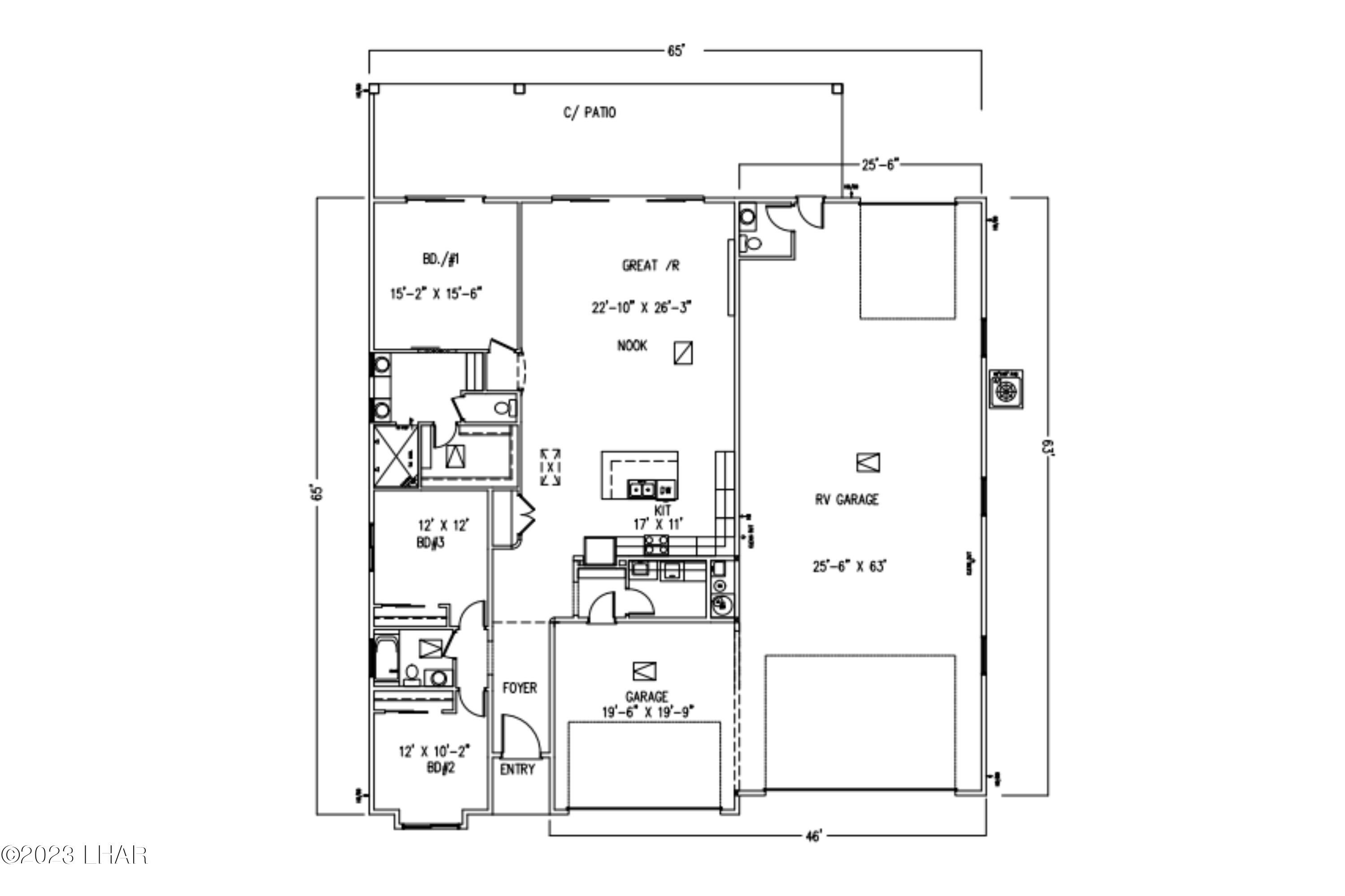 5. 3 Bedroom Sapphire On-Your-Lot Plan