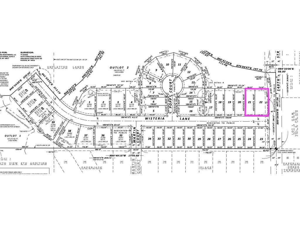 1. Xxx (Lot 21 &amp; 22) Wisteria Lane