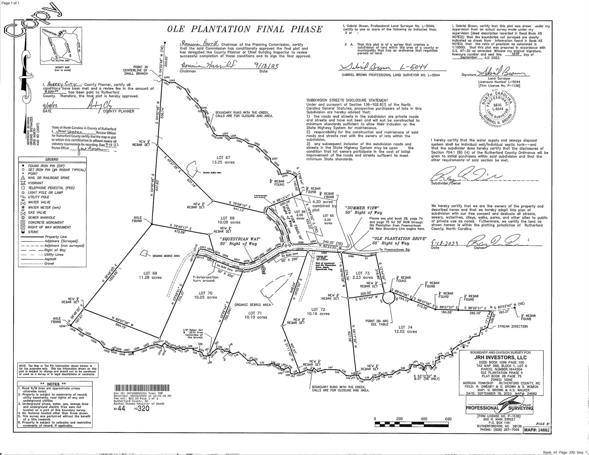 12. 10.05 Acres Lot 70 Ole Plantation Drive