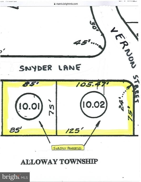 1. Lot 10.01, Lot 10.02 Vernon St/Snyder Lane