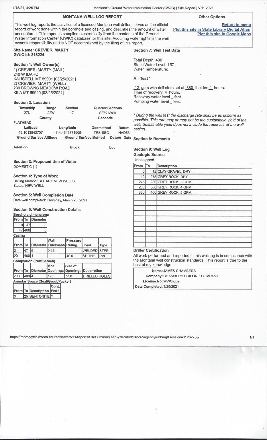 6. 3165 Ponderosa Ridge Road