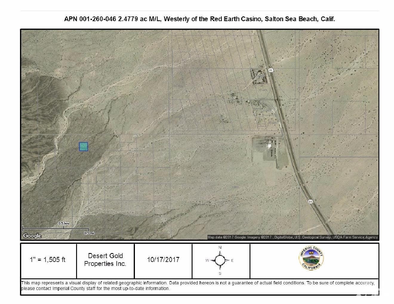 2. 2.5ac M/L Vac Dsrt W Of Red Earth Casino