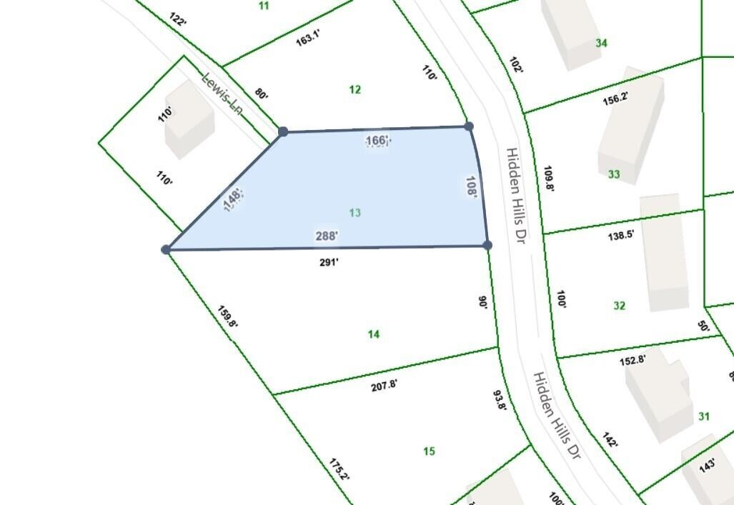 1. Lot 13 Hidden Hills Dr