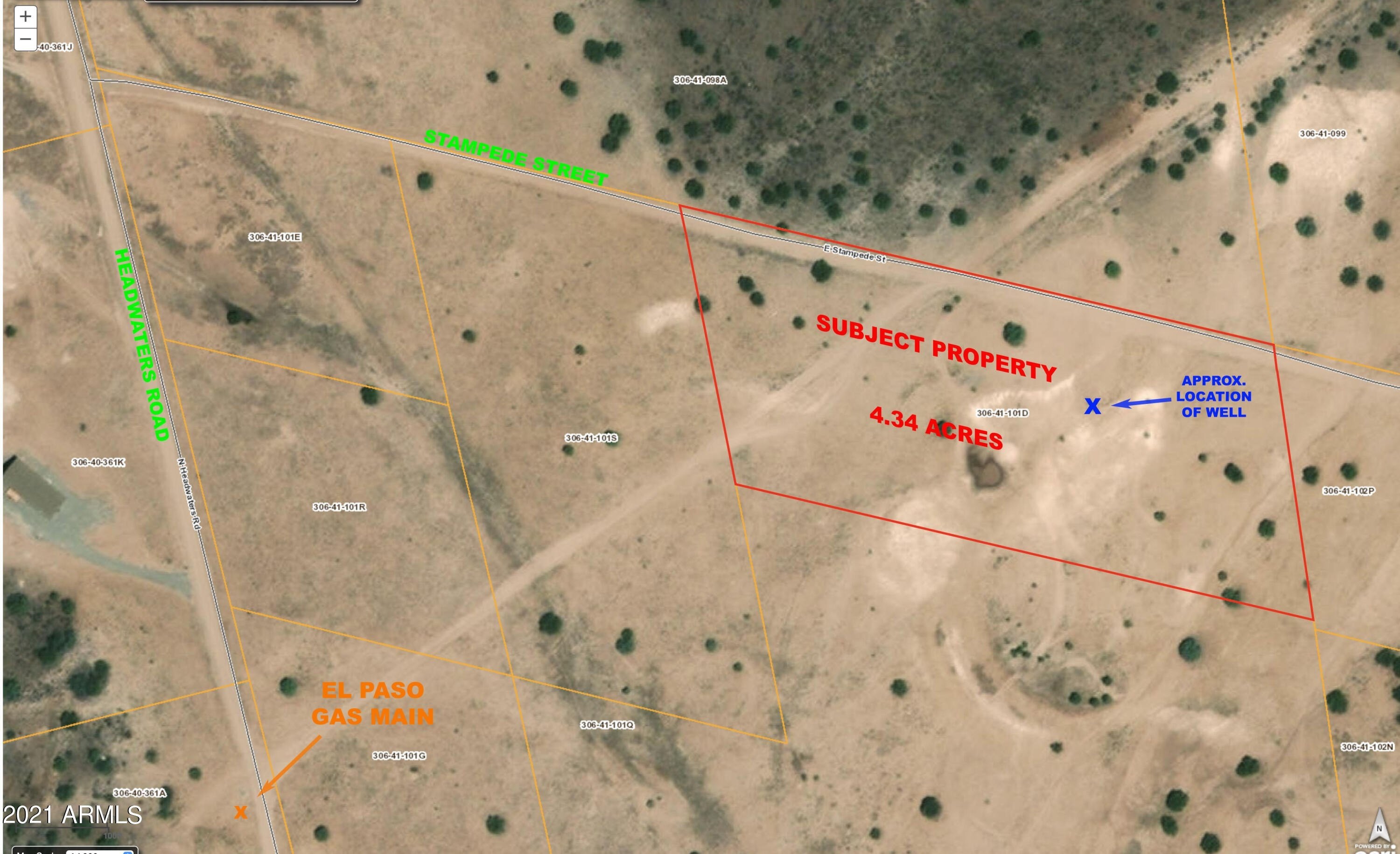 1. 4.34 Acres E. Stampede (No Address) Street