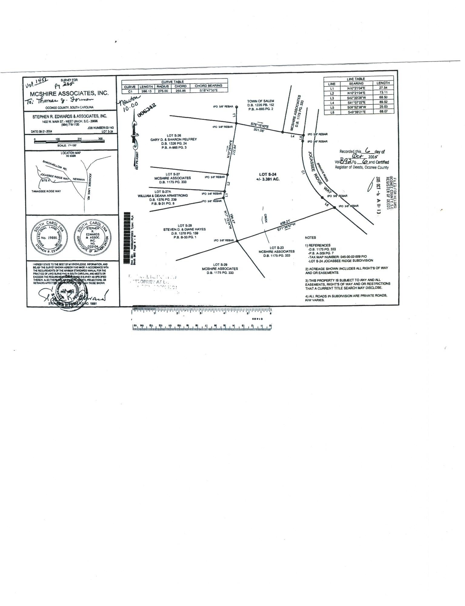 3. Lot S-24 Jocassee Ridge Way