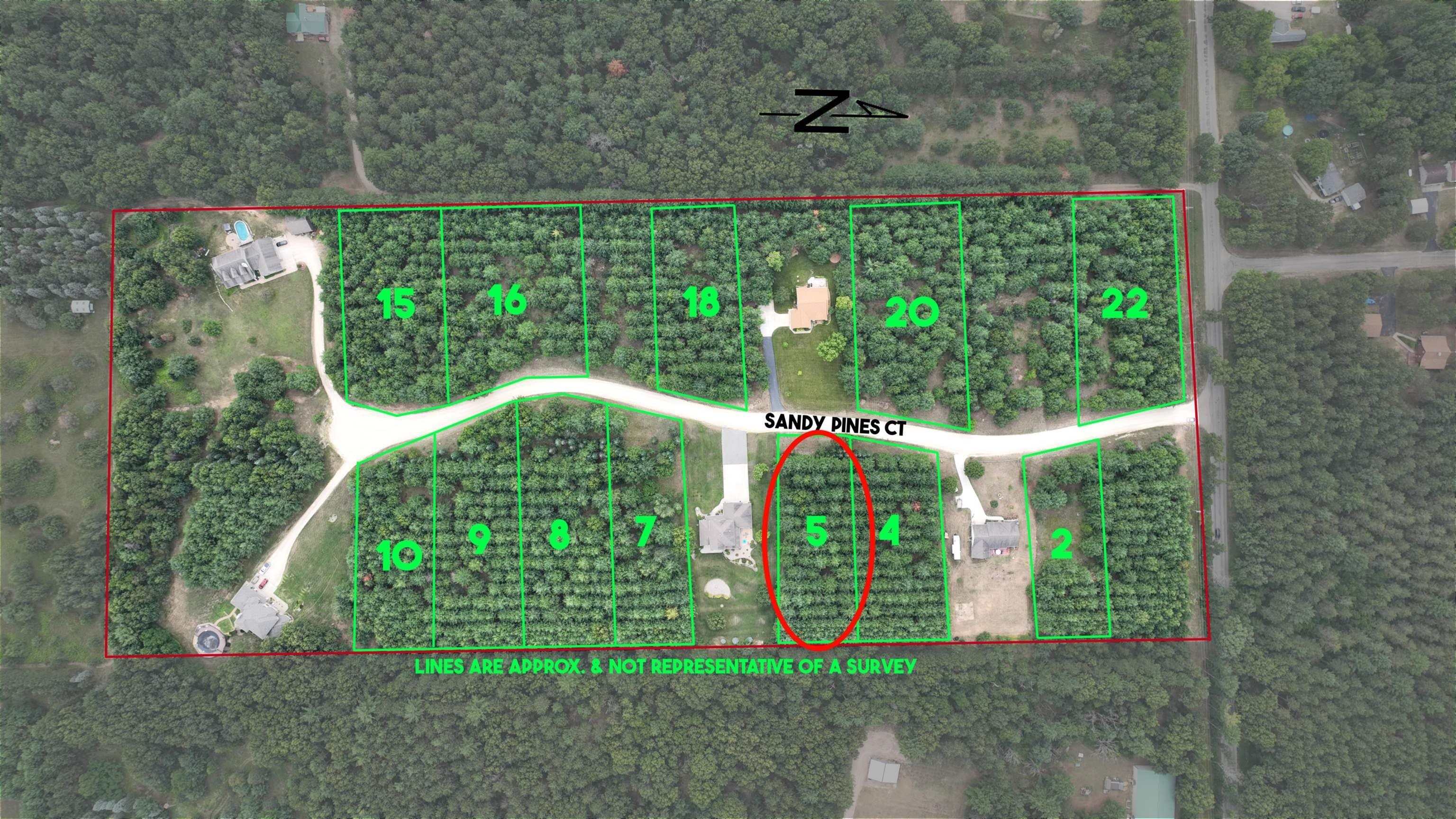 2. 0.87 Acres Sandy Pines