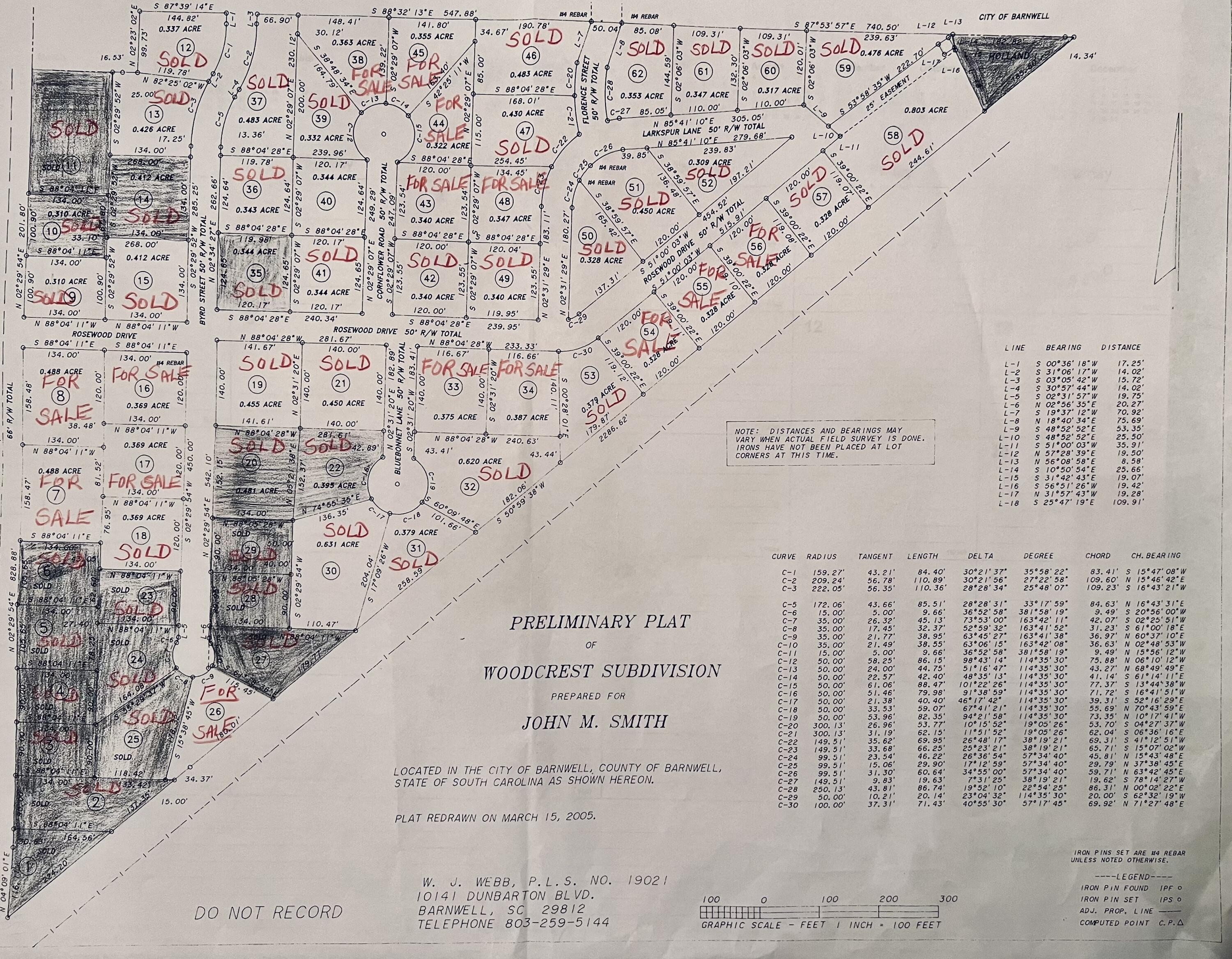 1. 16 Lots On Rosewood Drive