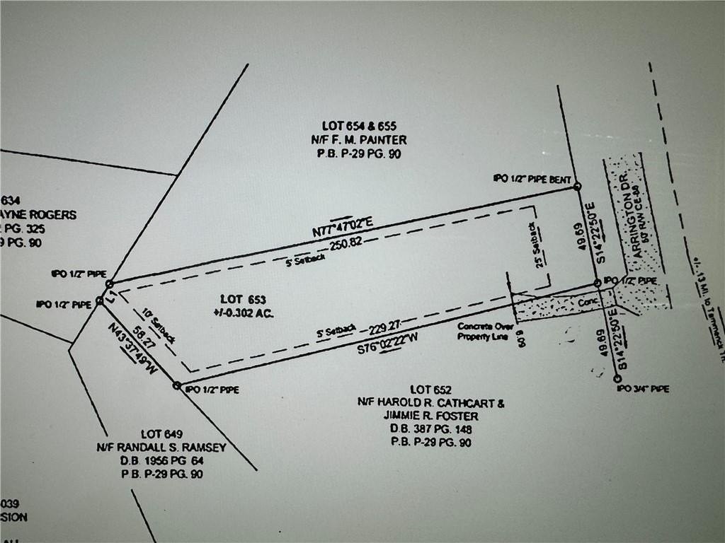 2. Lot 653 Arrington Drive