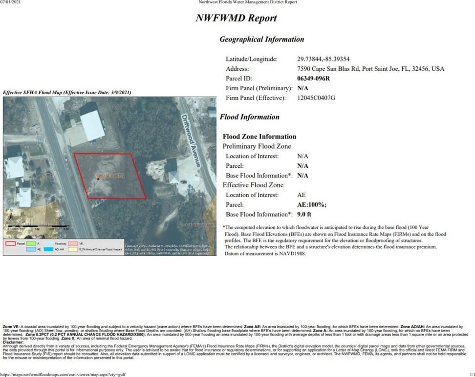 8. Lot 4 A Cape San Blas Rd