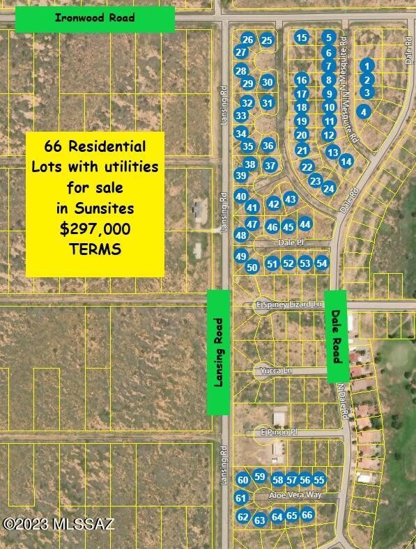 2. 66 Residential Lots In Sunsites