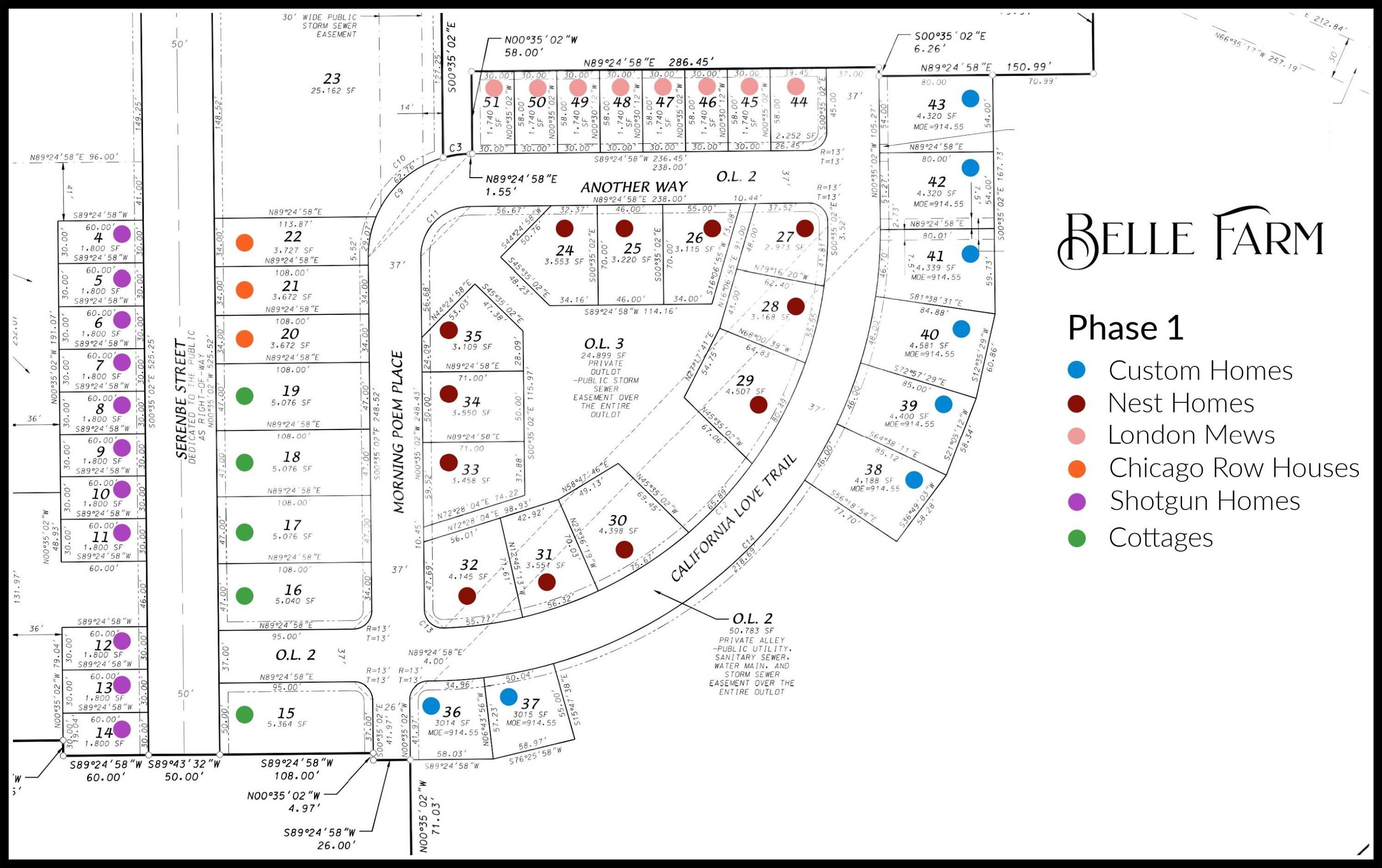 8. Phase 1 Lots Belle Farm