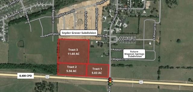1. 5.56+/- Ac Tract 2 Hwy 62 &amp; S Mock  St