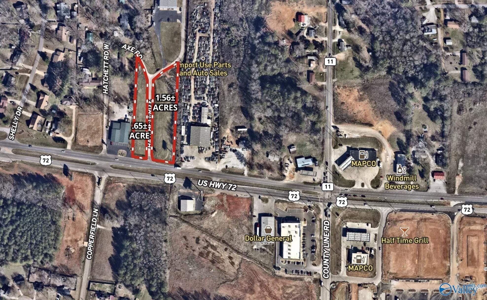 1. 1.56â± Acres On Hatchett Road