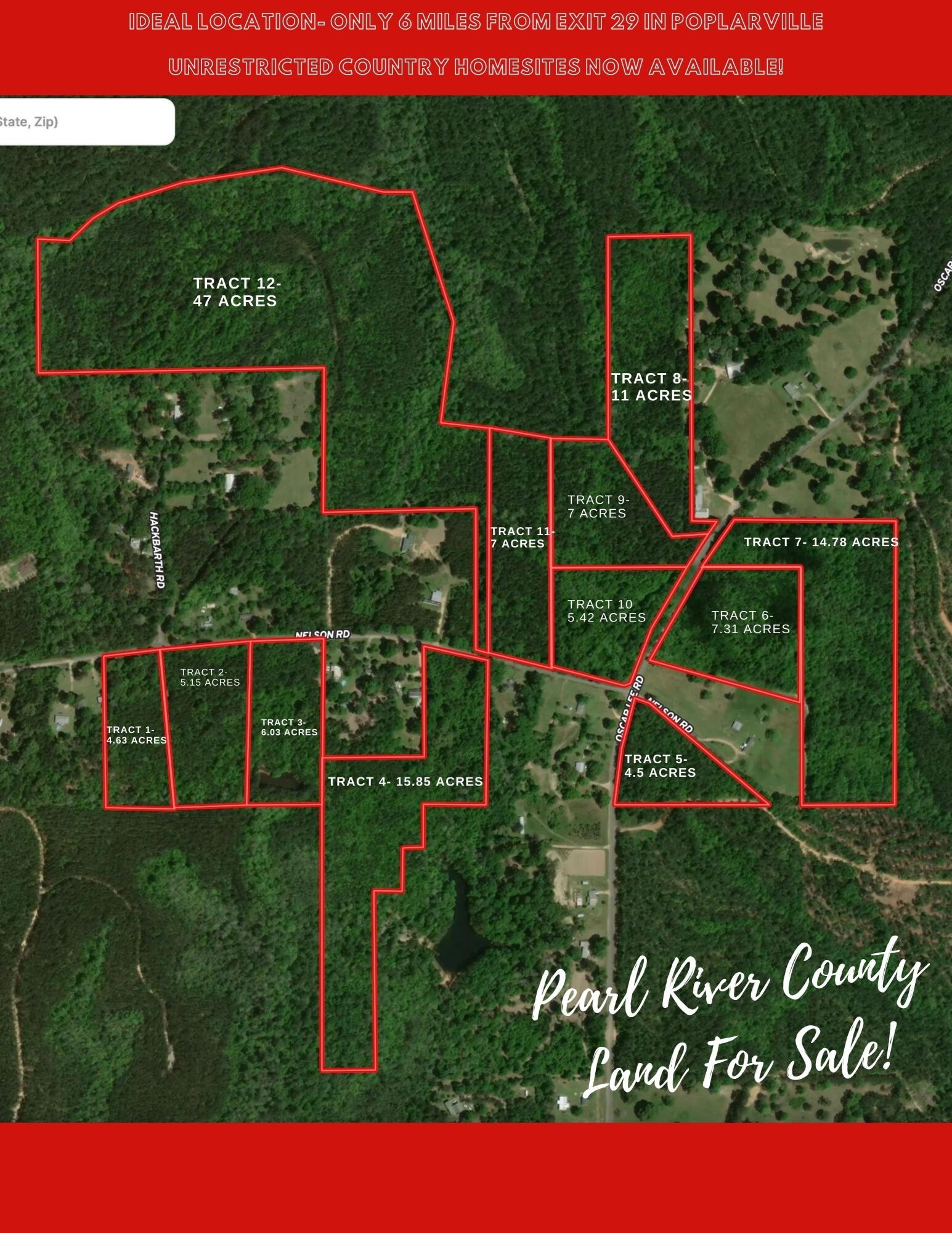 2. Tract 12 47 Acres Nelson Rd.