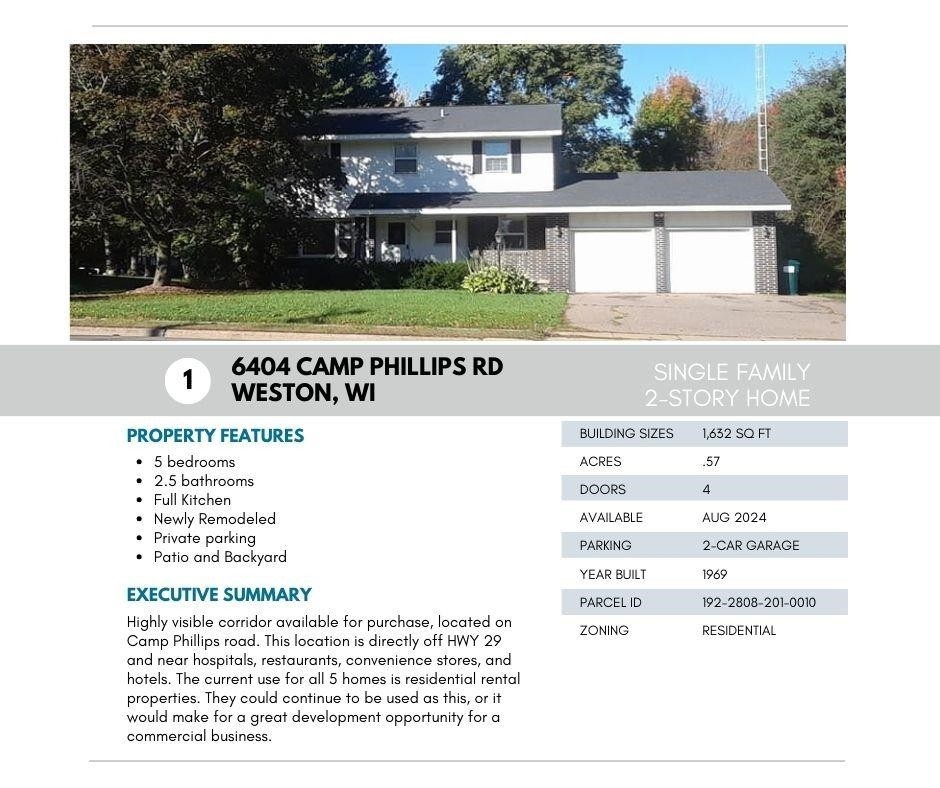 1. 6404 Camp Phillips Road