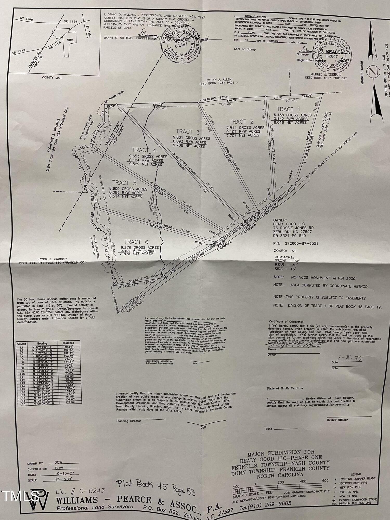 13. 0 Burgess Road Tract