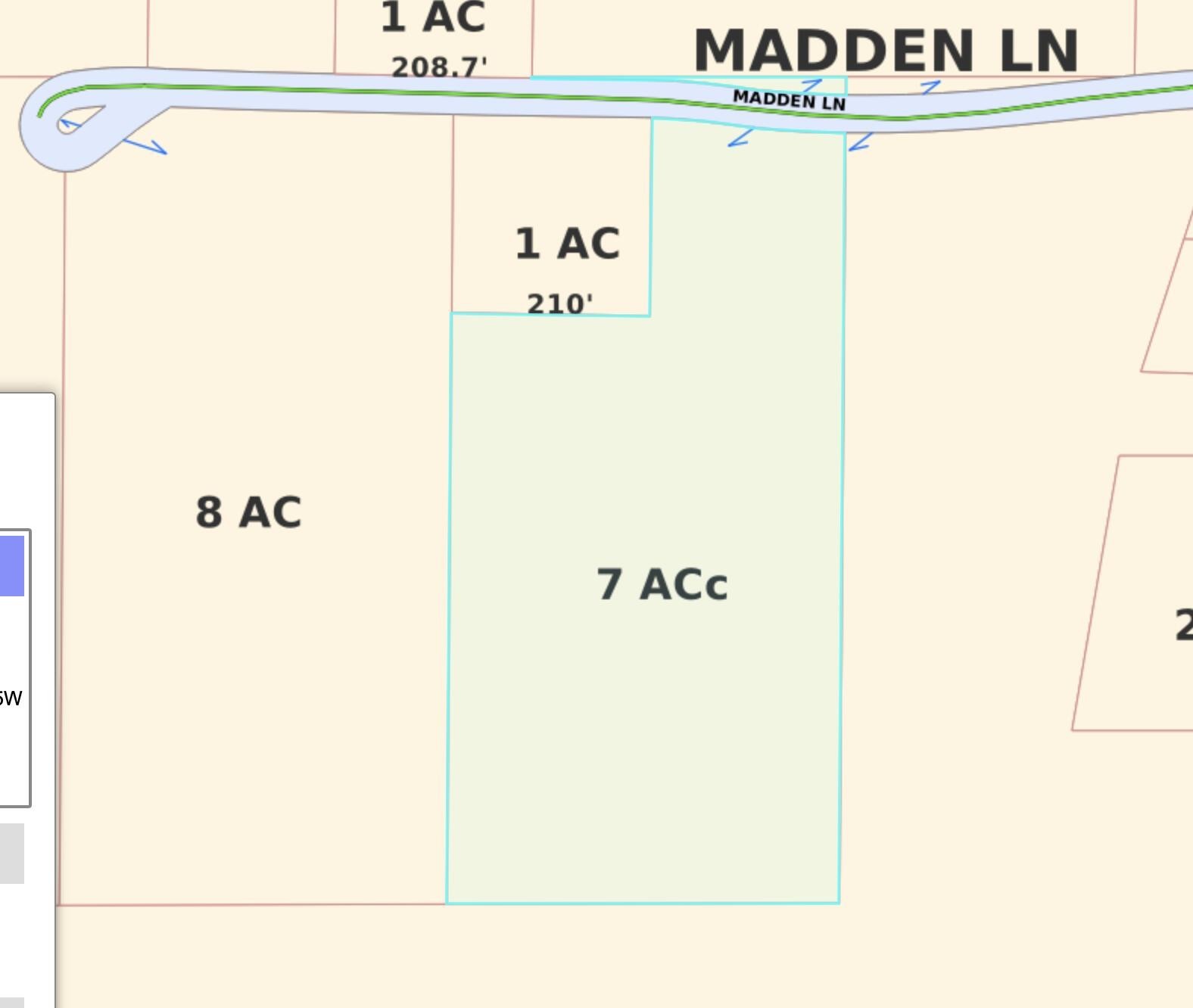 8. 7 Acres Madden Ln.