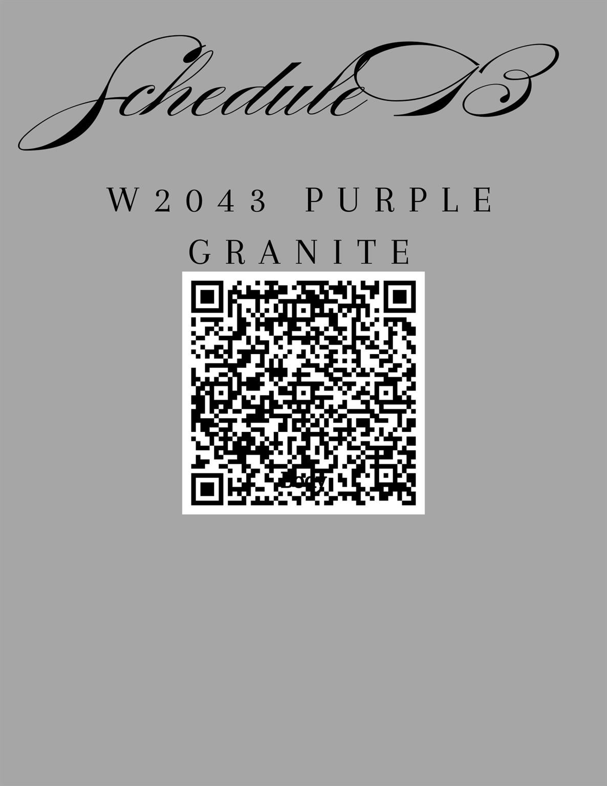 5. W2043 Purple Granite