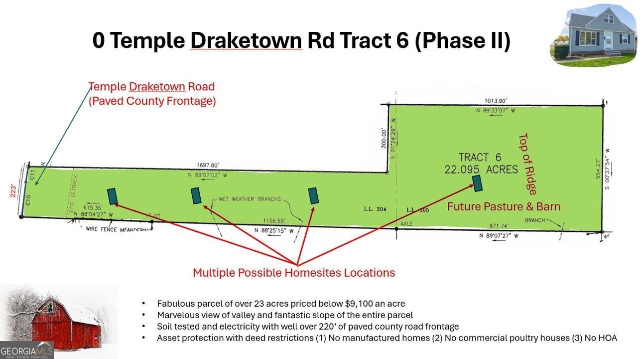 9. 0 Temple Draketown Road Tract 6