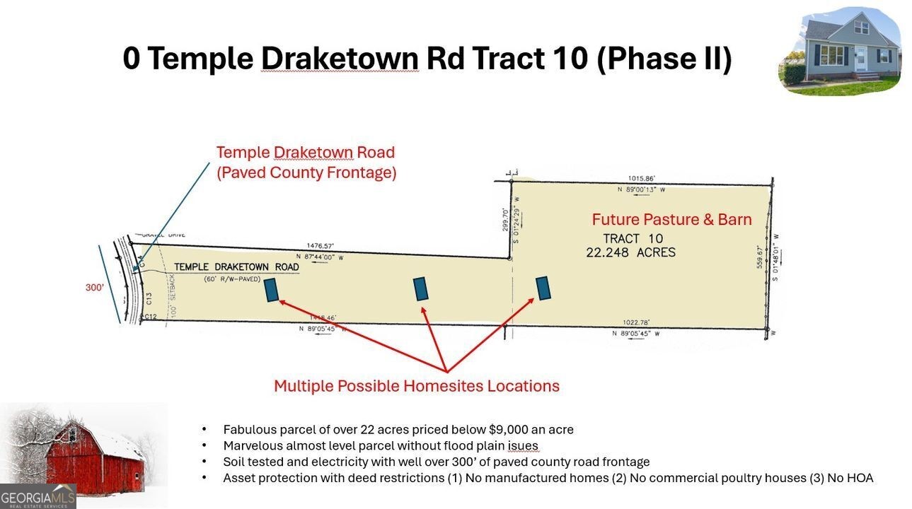 6. 0 Temple Draketown Road Tract 10