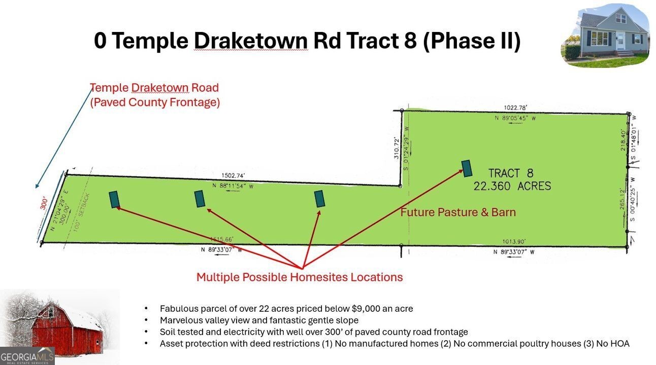 8. 0 Temple Draketown Road Tract 8