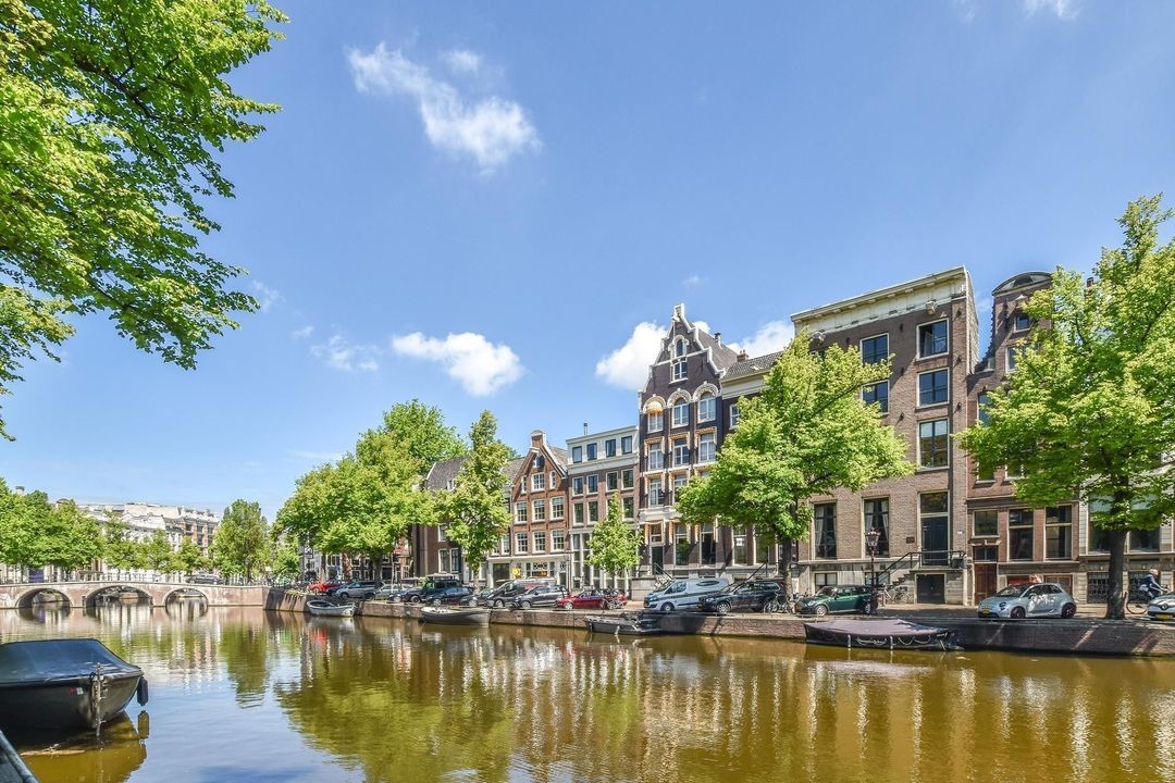 This classic canal house is on the regal Keizersgracht (“Emperor’s Canal”) in Amsterdam’s historic city center. The four-story residence was built in 1686 for Dutch writer Frederik van Loon and is listed as a national monument. The property underwent extensive restoration and refurbishment in recent years, but the original character of the house has been beautifully preserved throughout the 15,478-square-foot floor plan.